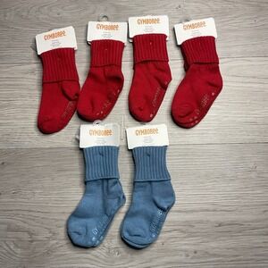 Gymboree Basic‎ Red And Dark Blue Boys Size 12-24 M Socks NWT